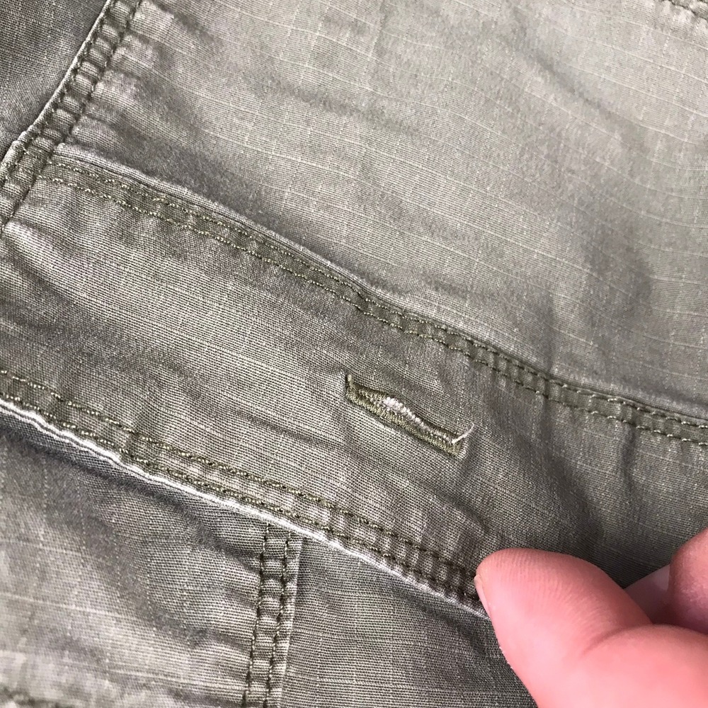 Mountain Hardwear Pants Womens 4 Olive Green Cotton Stretch Hiking Outdoor - Picture 4 of 16